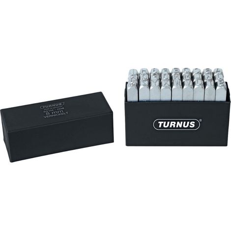 TURNUS Schlagbuchstabensatz vernickelt SH 3mm