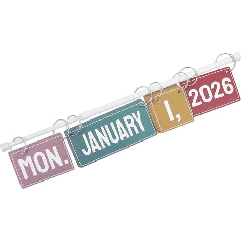 Calendrier TIDTALEO facile à installer avec papier autocollant et (1/5)