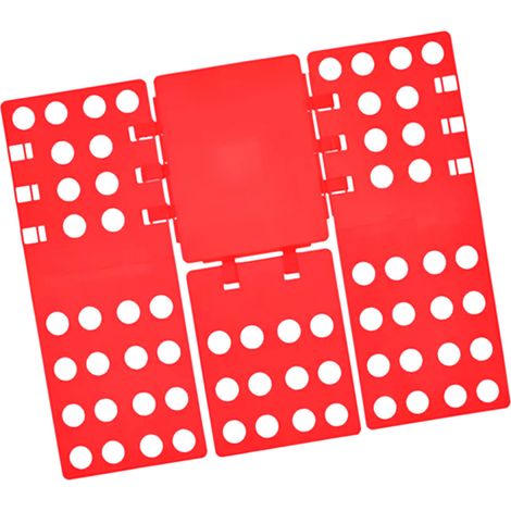 Planche à plier pour t-shirts, facile à utiliser, stable et pratique pour plier les t-shirts, rouge. (1/5)