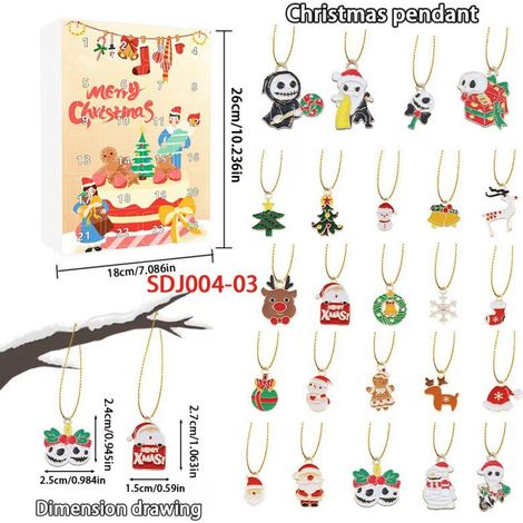 New Creative Christmas Series Blind Box Christmas 24-Day Calendar Box Cartoon Snowman Surprise Box - SDJ004—03 -