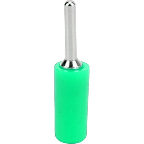 100 Pièces Fiche Banane Mâle Nickelée 2mm, Connecteur à Broche Laiton Droite pour Panneau à Ressort Interne, J.10001 Vert