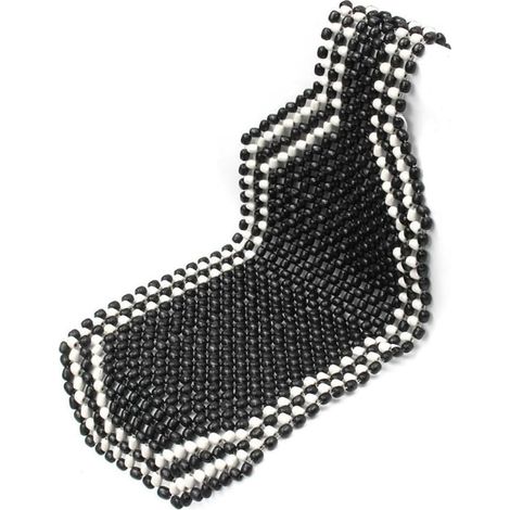 1 Coussin De Siège En Bois Perles, Housse De Massage Fraîcheur Été, Pour Voiture Bureau Maison