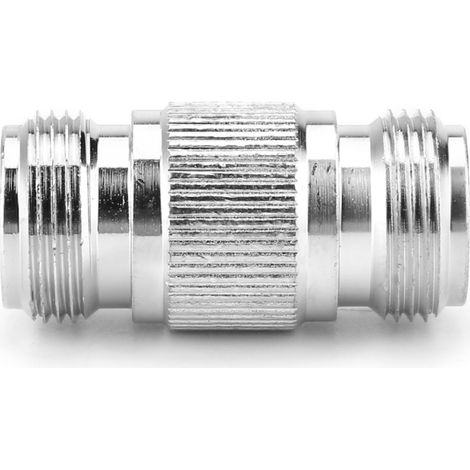 Adaptador de prueba coaxial de RF (2 conectores N hembra a conectores N hembra) (1/5)