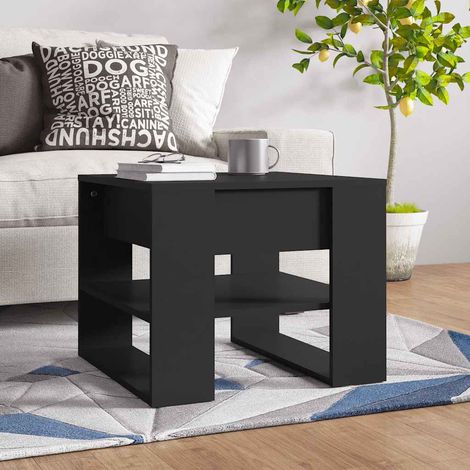 Teenpull – Couchtisch Schwarz 55,5x55x45 cm Holzwerkstoff (1/5)