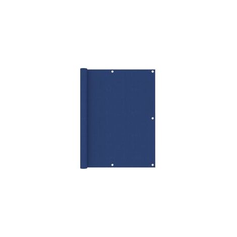 Paravent de balcon bleu, 120 x 600 cm, tissu Oxford - Crezuo (1/4)
