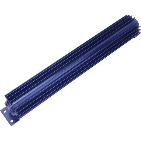 18-Zoll-Getriebeölkühler aus blauem Aluminium, schnelle Kühlung, eloxierte Kühlrippen, universell für Pkw und Lkw (1/5)