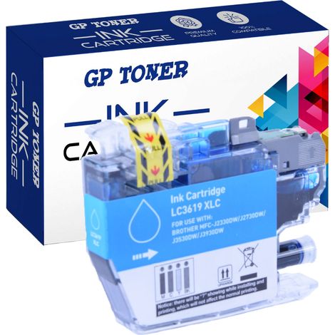 Cartouche d'encre pour Brother GP-B3619XL C (1/5)