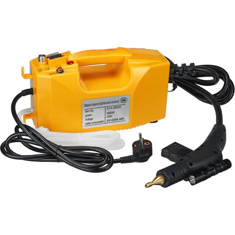 3000W 115&8451 350kPa Nettoyeur Vapeur Main Nettoyeur Vapeur Nettoyeur Haute Pression 500ml 220V Jaune (1/5)