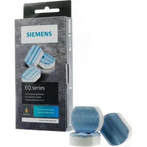 Pastillas descalcificadoras Siemens EQ. Series 2 en 1 00312094 / TZ80002A / 00576693 (3 uds.)