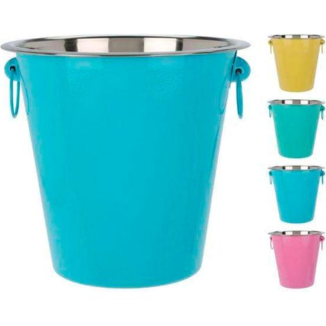 CUBO CHAMPAN 20 CM INOX COLORES SURTIDO