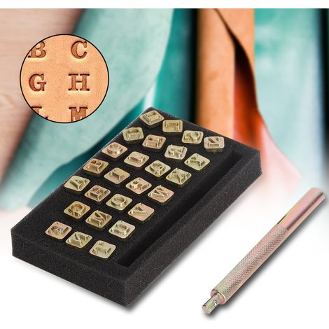 Poinçon à Lettres pour Cuir 6mm - Alphabet Complet pour Créations DIY et Maroquinerie (1/5)