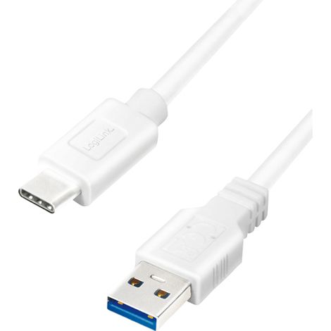 LogiLink CU0172 cable USB USB 3.2 Gen 1 (3.1 Gen 1) 0,15 m USB A USB C 5 Gbit/s Blanco (1/3)