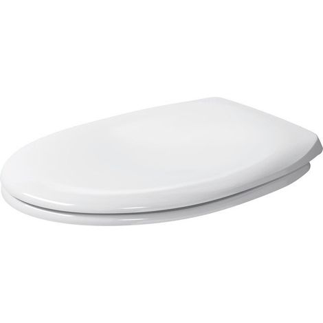 Duravit Tapa de inodoro sin amortiguación Bisagras acero inox, blanco, 0064200000 (1/2)