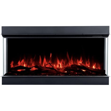 Cheminée électrique encastrable Solène 160cm - 1400 / 1600 W (1/5)