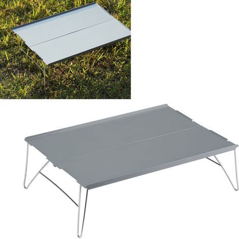 Table de Pique-nique Pliable en Aluminium Léger pour Jardin, Camping et BBQ Extérieur (1/5)