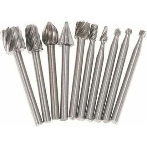 Accessoires De Meulage Electriques, Fraise Rotative Bits De Routeur , 10Pcs, 3Mm (1/5)