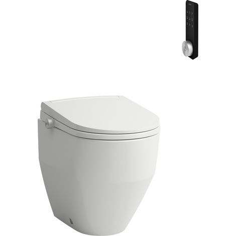 LAUFEN Cleanet Pro Stand-WC, Dusch-WC Aufsatz mit Fernbedienung, (1/2)