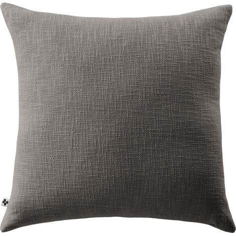 Coussin Déhoussable 45 x 45 cm 100% coton Sixtine Ardoise (1/4)