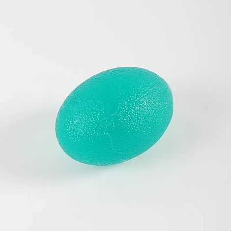 (Vert) Ballon de musculation unisexe en silicone de qualité professionnelle, avec poignée en silicone. (1/5)