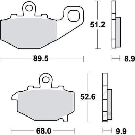 Plaquettes de frein TRW MCB662SH