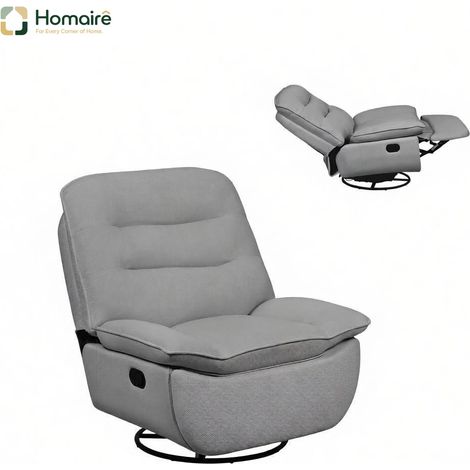 Graues Stoffsofa mit Stauraum 95 x 49,5 x 106 cm HOMAIRE (1/5)