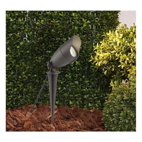 Projecteur Piquet LED 6W 4000K Noir IP65 Miidex Lighting® (1/5)