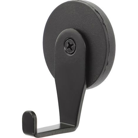 Magnetischer Kranzhaken, Kleiderhaken, Handtuchhaken, magnetischer Hängehaken, Küchenhaken – 6,50 x 4,50 x 4,00 cm – Schwarz (1/4)