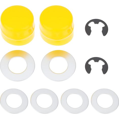1 Jeu Cache-moyeu Roue Avant pour Tondeuse à Gazon M143338 R27434 Compatible avec S1642 S1742 S2046 S2048 S2348 S2546 (1/5)