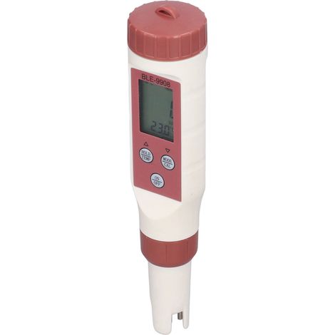 BLE-9908 Bluetooth pH-mètre 4-en-1 : testeur EC, TDS et température (sans poudre de test ni piles) (1/5)