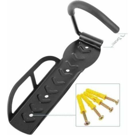 Rangement pour vélo, XU,Crochet vélo mural --noir, produit qualité supérieure, durable et fiable, matériaux sélectionnés, conforme (1/4)