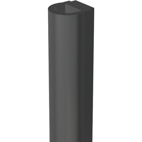 Klebedichtung für Glastüren, 250 cm, transparent schwarz (1/2)