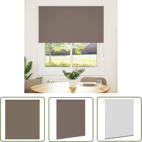 vidaXL Store enrouleur occultant café 140x150cm largeur du tissu (1/5)
