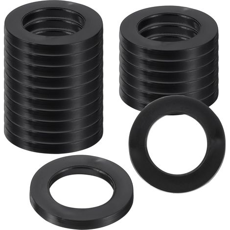 18Pcs Rondelle Caoutchouc 23mm OD x 15mm ID x 2.5mm Épaisseur Rondelle Plate pour Boulons, Entretoises, Pommeau de Douche, Plomberie, Raccord de Tuyau (1/5)