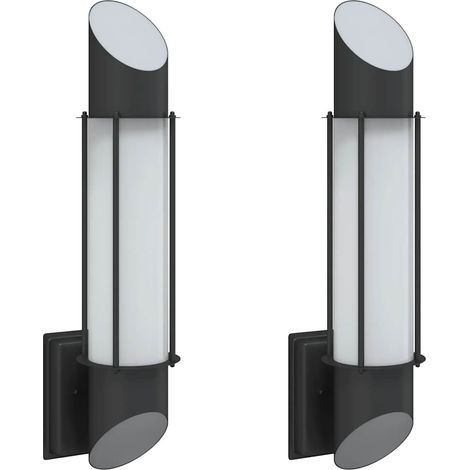 Maison Exclusive - Applique da Esterno 2 pz Nere in Acciaio Inossidabile (1/5)
