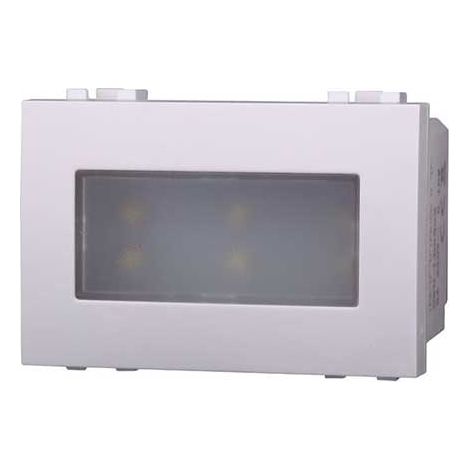 2.4W LED-Stufeneinbauleuchte 220V Kaltweiß 6000K kompatibel mit Bticino Livinglight weiß Farbe