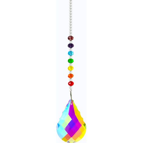 Pendentif En Cristal - Prisme Multicolore À Facettes - Pour Lustre Et Fenêtre - Lot De 1 (1/5)