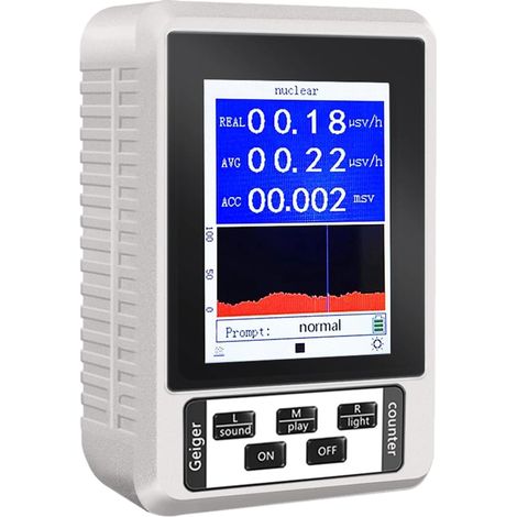 Moniteur de rayonnement électromagnétique précis avec écran couleur et double mode d'alarme pour des opérations faciles à différents endroits Détecteur de rayonnement électromagnétique (1/5)