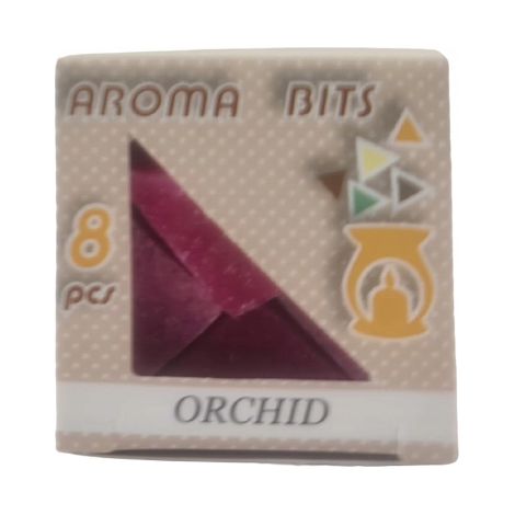 Triángulos de cera perfumada con estearina, orquídea, 8 unidades. (1/5)