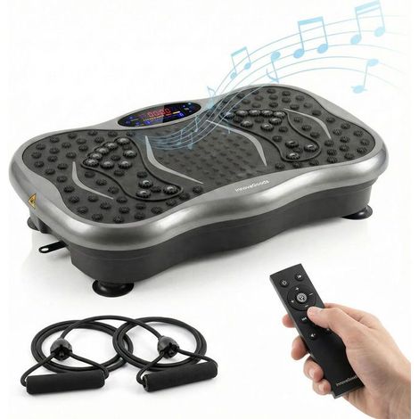 Plateforme vibrante oscillante - CELLUSTOP - Fitness - 5 programmes - 99 niveaux - Haut‑parleur Bluetooth