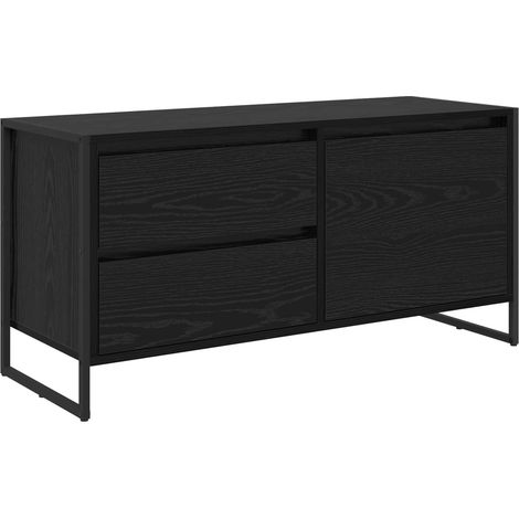 Maison Exclusive - Meuble TV Chêne noir 100 x 36 x 49.5 cm Bois d'ingénierie