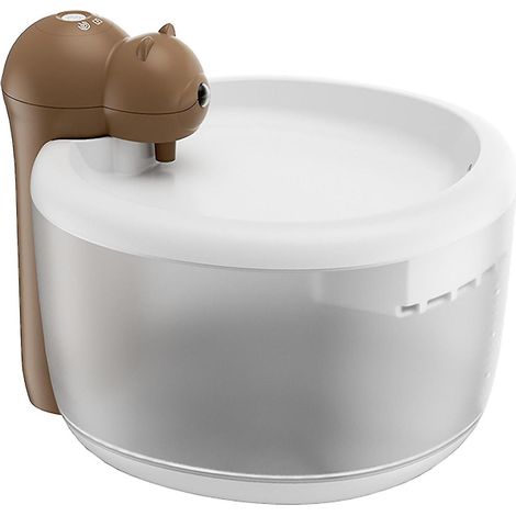 Fontaine à eau automatique sans fil pour chat avec capteur intelligent et filtre - Marron (1/5)