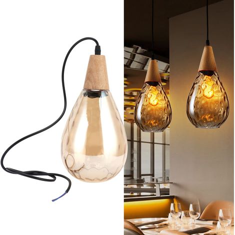 E27-Glasfassung für Pendelleuchte, modernes Design, Leuchtmittel nicht enthalten, 16 cm, für Wohnzimmer, 220 V (1/5)