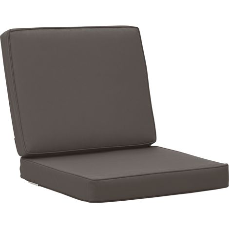Outsunny 2-Piece Garden Seat and Back Cushion Set, Replacement Cushions for Outdoor Furniture with Seat Cushion and Back Cushion, Dark Grey