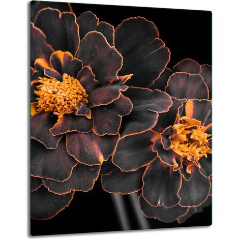 TABLERO DE MESA CON PANEL DE CRISTAL DE 40x52 CM, DISEÑO DE FLORES (1/5)