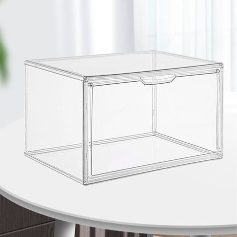 Transparente Vitrine, wasser- und staubdicht, mit einem starken Magneten, zur Aufbewahrung von Schuhen und Anime-Figuren. (1/5)
