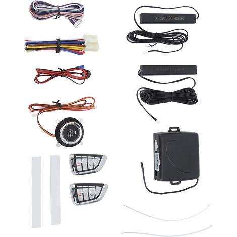 Kit Alarme Voiture 12V DC Contrôle à Distance Intelligent Démarrage Sans Clé Entrée Sans Contact Universel Véhicule Non Bluetooth (1/5)