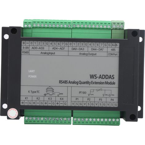 Module d'extension analogique RS485 pour contrôle industriel automatisé, fournitures 1817000 WS‑ADDAS (1/5)