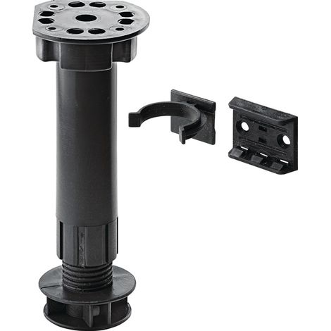 HETTICH Sockelverstellfuß Kunststoff schwarz Verstellbereich 100 - 170 mm