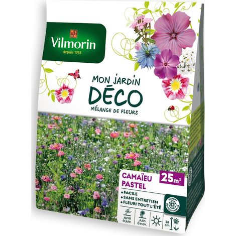 Camaïeu Pastel - 25 m² - Mélange de fleurs Vilmorin (1/4)