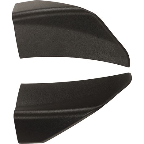 Lot de 2 diffuseurs de pare-chocs avant noirs à bords arrondis pour Ford Mustang 2015-2017 (1/5)